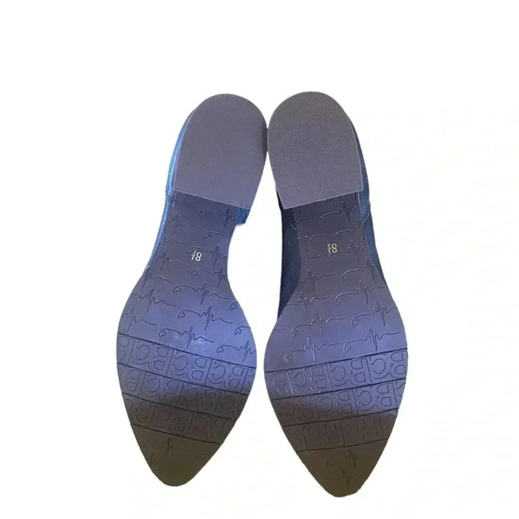 BC Born California Grey Pointed Toe Booties Size 8 1/2 - Picture 4 of 5